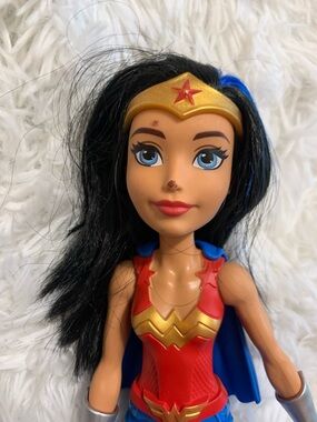 WonderWoman Red and Gold Girls Action Doll with Blue Accents